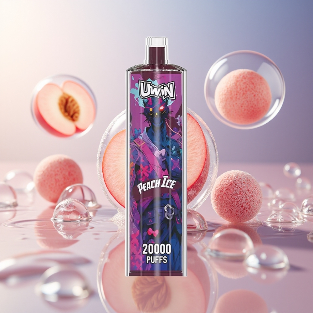 Uwin Shisha Hookah Crystal 20000 Brzoskwinia Lód Mesh Coil
