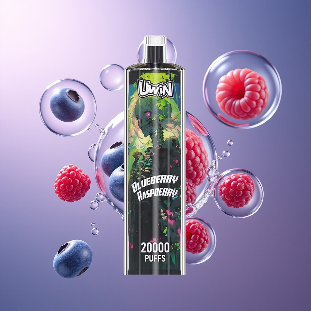Uwin Shisha Hookah Crystal 20000 DTL Blueberry Raspberry Borówka Malina