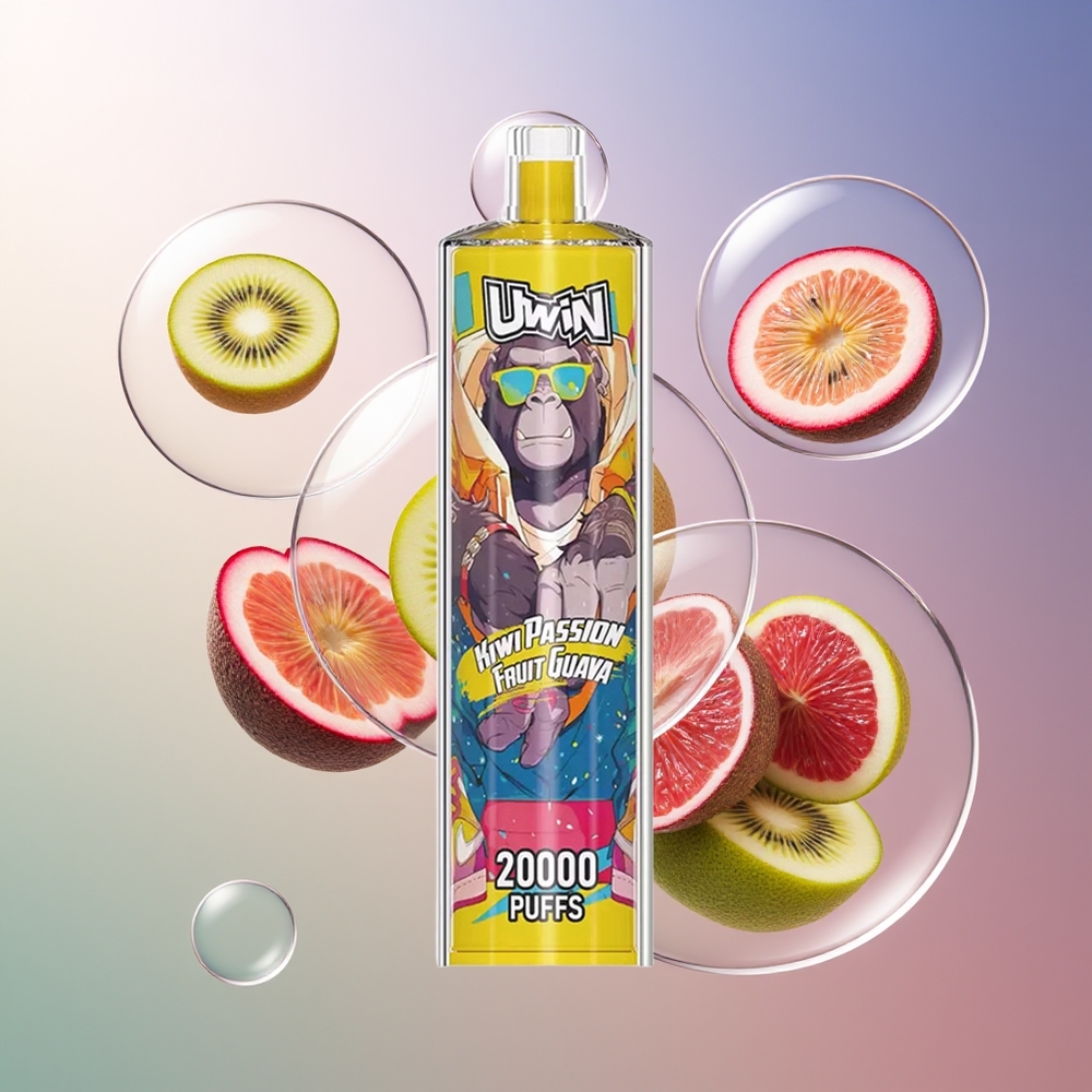 Uwin Shisha Hookah Crystal 20000 DTL Kiwi Passion Fruit Guava