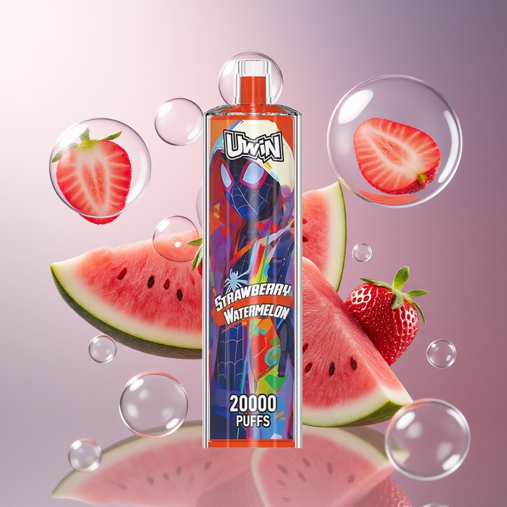 Uwin Shisha Hookah Crystal 20000 DTL Truskawka Arbuz