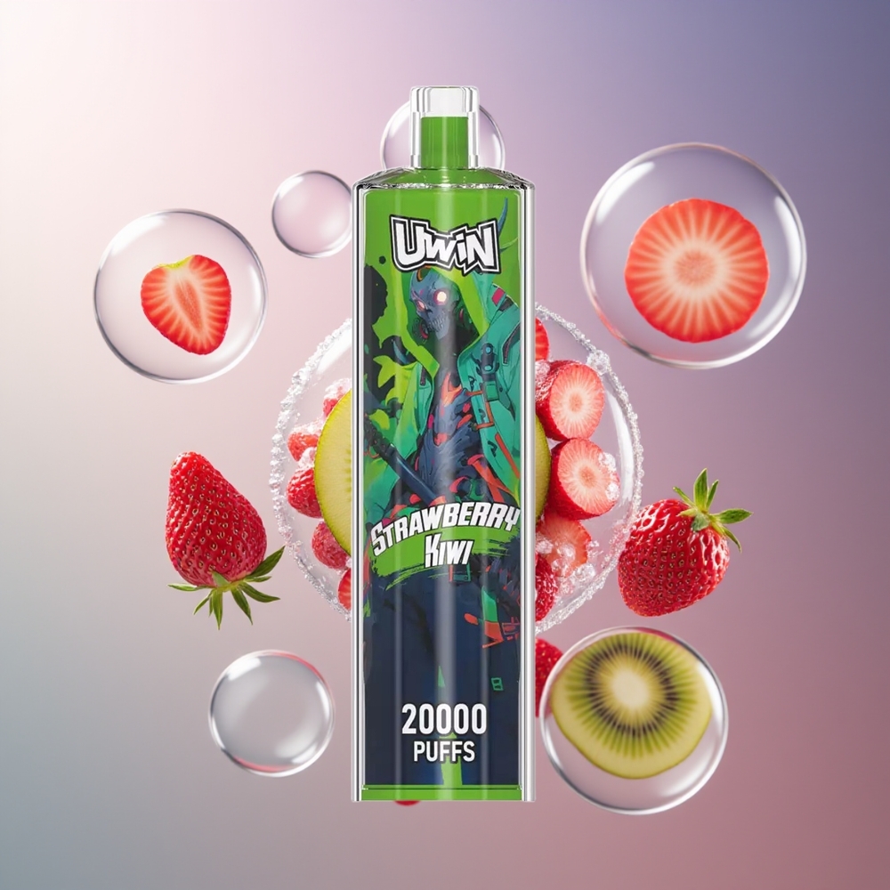 Uwin Shisha Hookah Crystal 20000 Puffs Truskawka Kiwi Typ-C