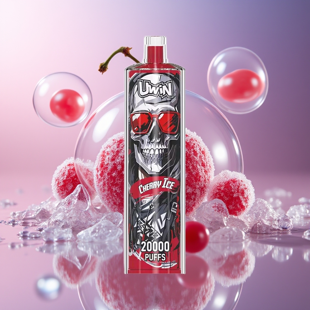Uwin Shisha Hookah Crystal 20000 Zaciągnięć Wiśnia Lód Mesh Coil