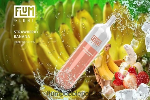 FLUM FLOAT 3000 zaciągnięć truskawka Banan Flum Pebble Polska JHT8V71
