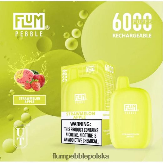 FLUM PEBBLES 6000 zaciągnięć jabłko truskawkowe Flum Pebble Vape Review JHT8V78