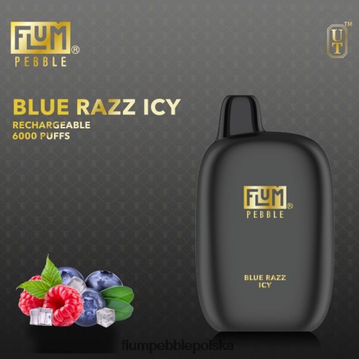 FLUM PEBBLES 6000 zaciągnięć niebieski razz lodowaty Flum Pebble Flavors JHT8V14