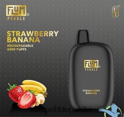 FLUM PEBBLES 6000 zaciągnięć truskawka Banan Flum Pebble Vape Ingredients JHT8V70