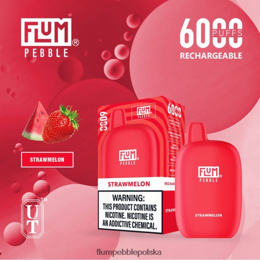 FLUM PEBBLES 6000 zaciągnięć truskawkowy Flum Pebble Vape Near Me JHT8V76